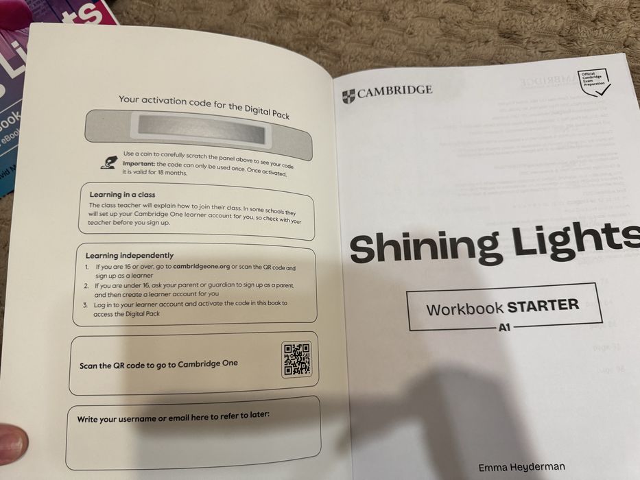 Cambridge Shining Lights Starter A1 T А2, підручник + зошит