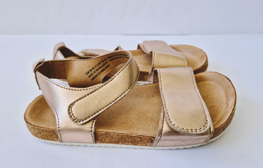 Złote sandały na korku H&M 29/30