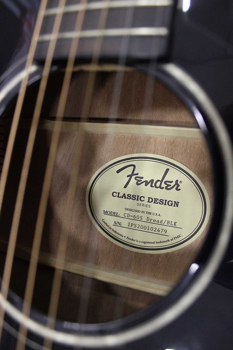Гитара Fender CD-60S Акустическая Цельное дерево Solid Top