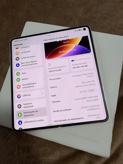 Oppo N5 novo 16/512