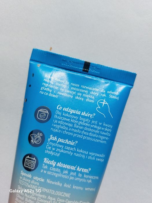 Krem do rąk onlybio kokos 50ml