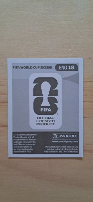 Cromo futebol de Harry Kane(Mundial 2026)da Panini