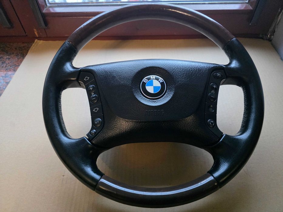 E38 Kierownica E39 KIEROWNICA DREWNO MULTIFUNKCJA Bmw Seria 5 Drewno bmw e39 lift