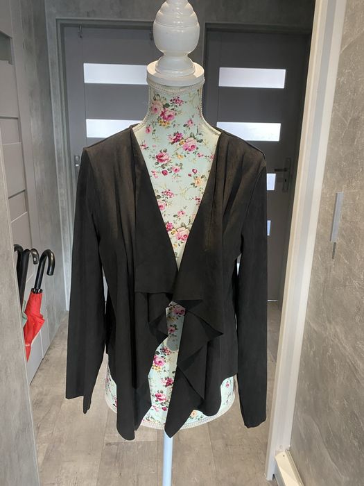 Zamszowy żakiet S 36 Cropp