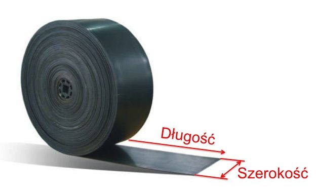 Taśma przenośnikowa szer. 120cm 3-przekładki, pas transmisyjny FV