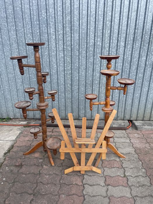 Kwietnik drewniany