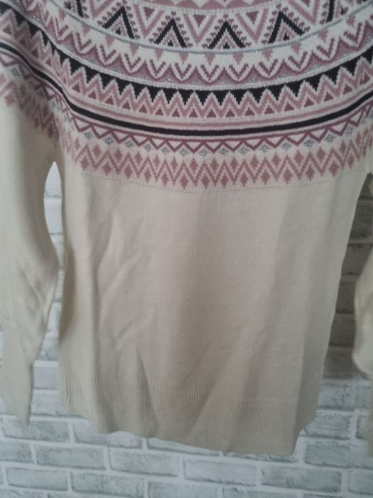 Sweter cienki bonprix XS/Snowy