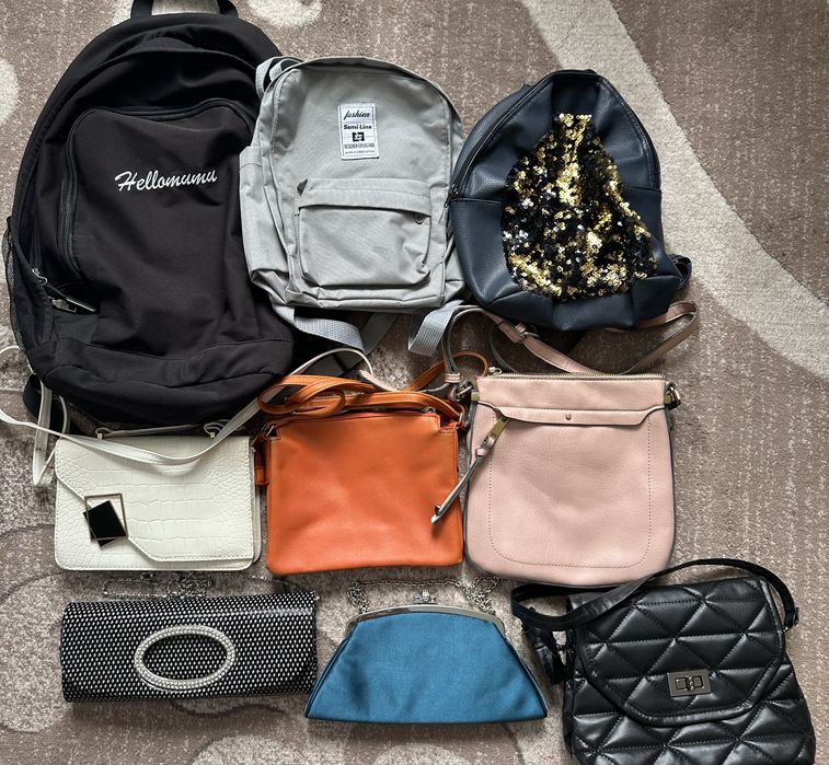 Продам жіночі сумки та рюкзаки — різні моделі, стан хороший