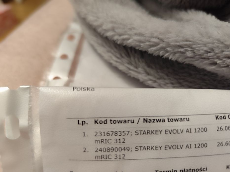 Aparat słuchowy Starkey Evolv RIC 312  zestaw