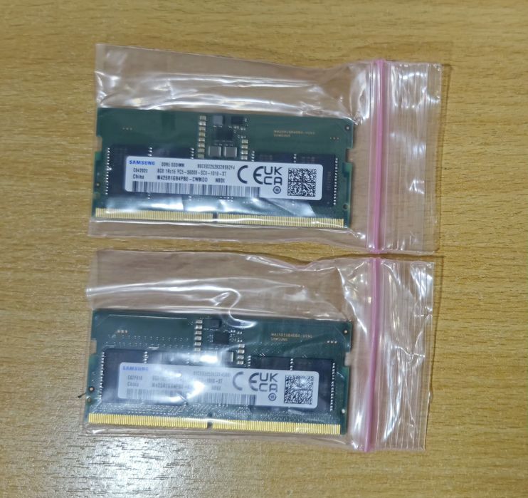 Оперативна пам'ять Samsung DDR5 SODIMM 8GB 2шт (M425R1GB4PB0-CWM0D)