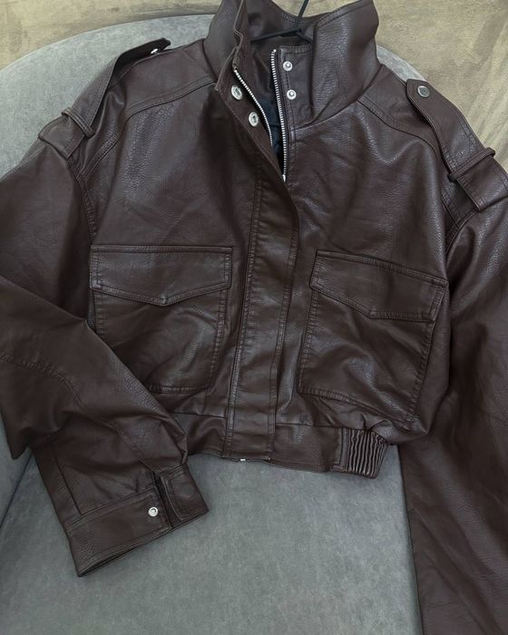 Куртка-бомбер екошкіра