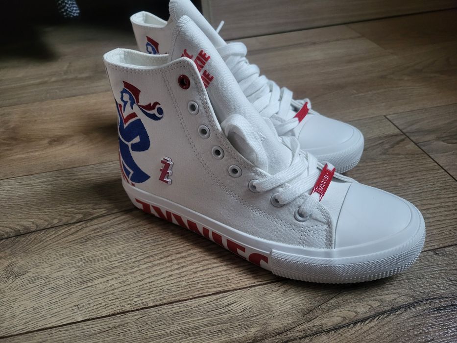 Białe wysokie trampki Big Star 38 Żywiec Męskie Granie