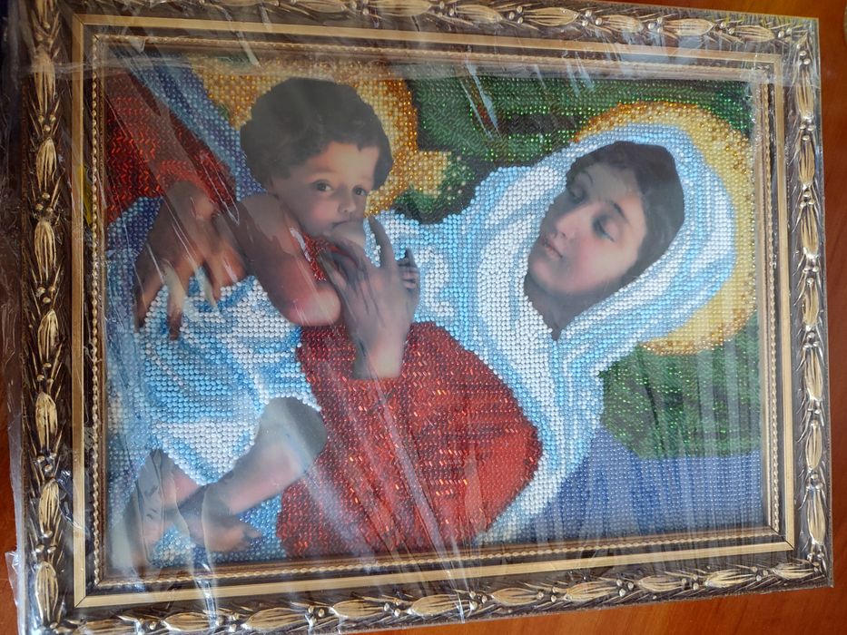 Ікона вишита бісером