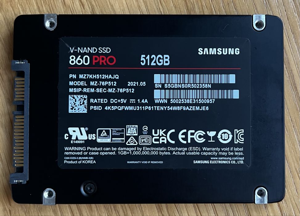 Samsung SSD 860 Pro 512 GB