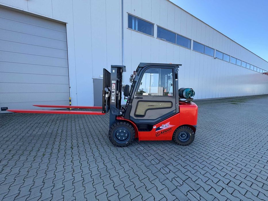 Wózek Widłowy Heli 3,5T 4,35M Triplex LPG z Pozycjonerem i Nasadami