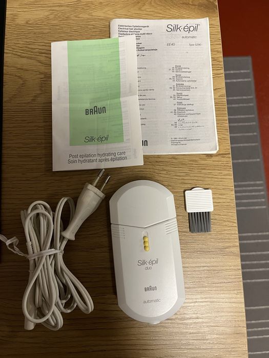 Depiladora eletrica Braun branca como nova