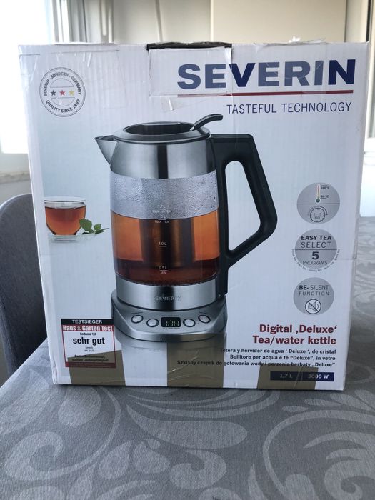 Chaleira de chá Deluxe SEVERIN 3000W 1,7L