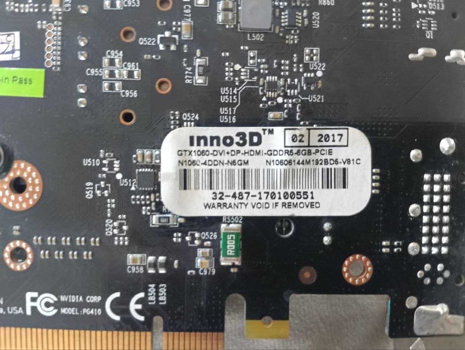 GTX 1060 6gb відеокарта з апгрейдом