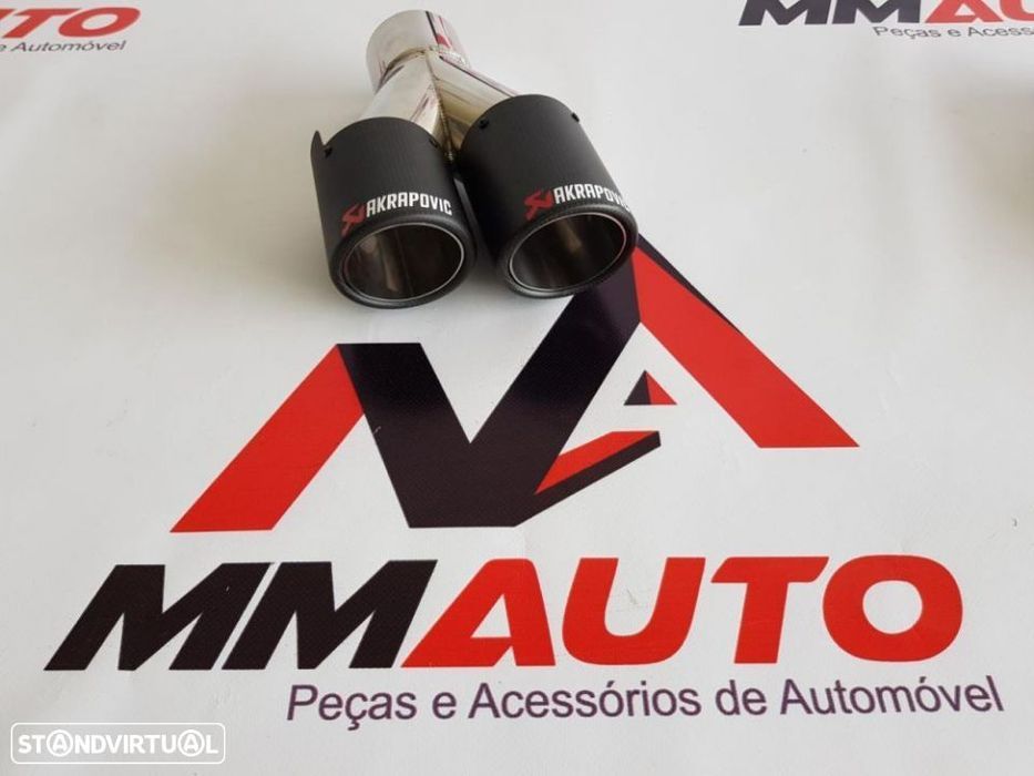 Ponteiras Dupla look Akrapovic