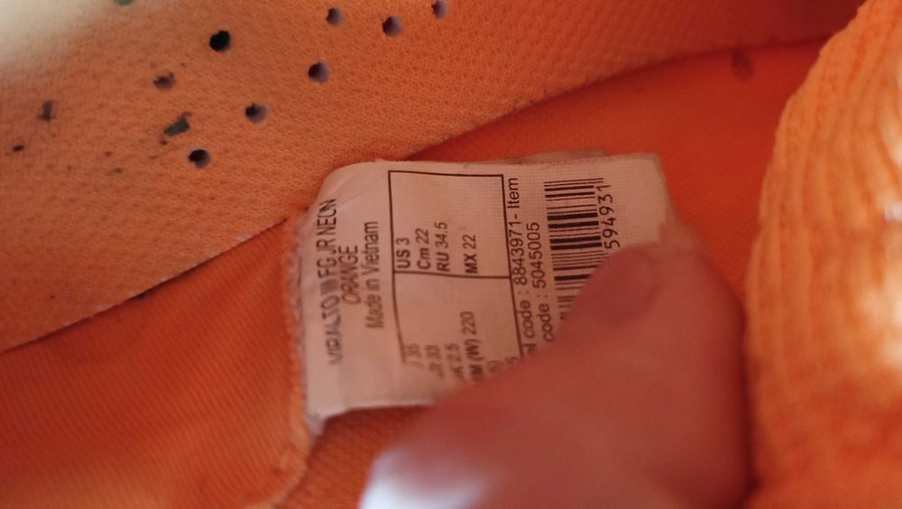 Buty do piłki nożnej (korki) Kipsta Viralto III FG Mango rozmiar 35