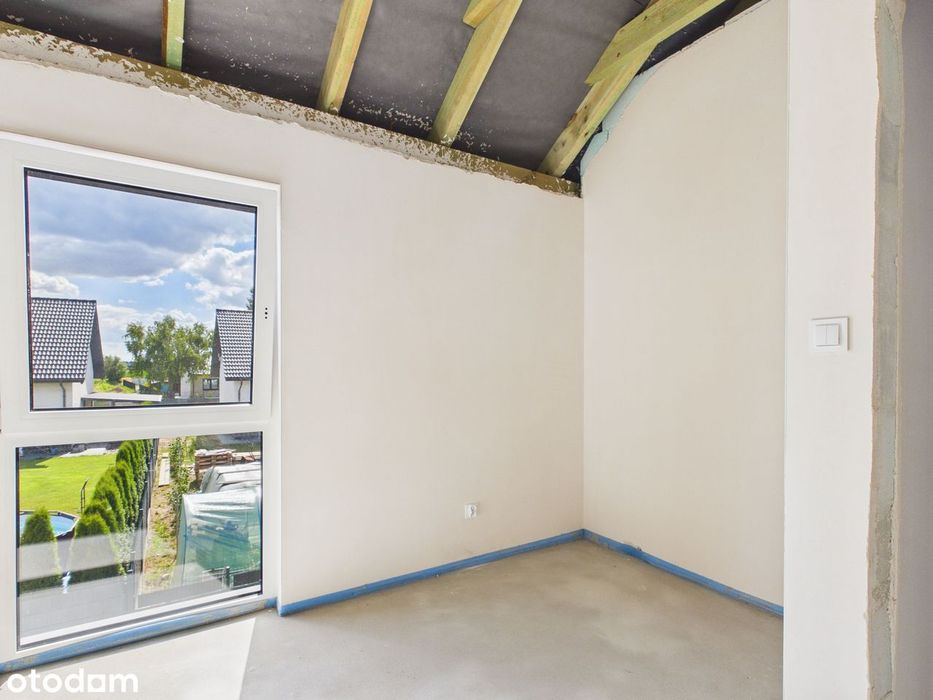 Nowy bliźniak 110 m², 4 sypialnie |garaż| dz.4 ary|Nowy Krępiec
