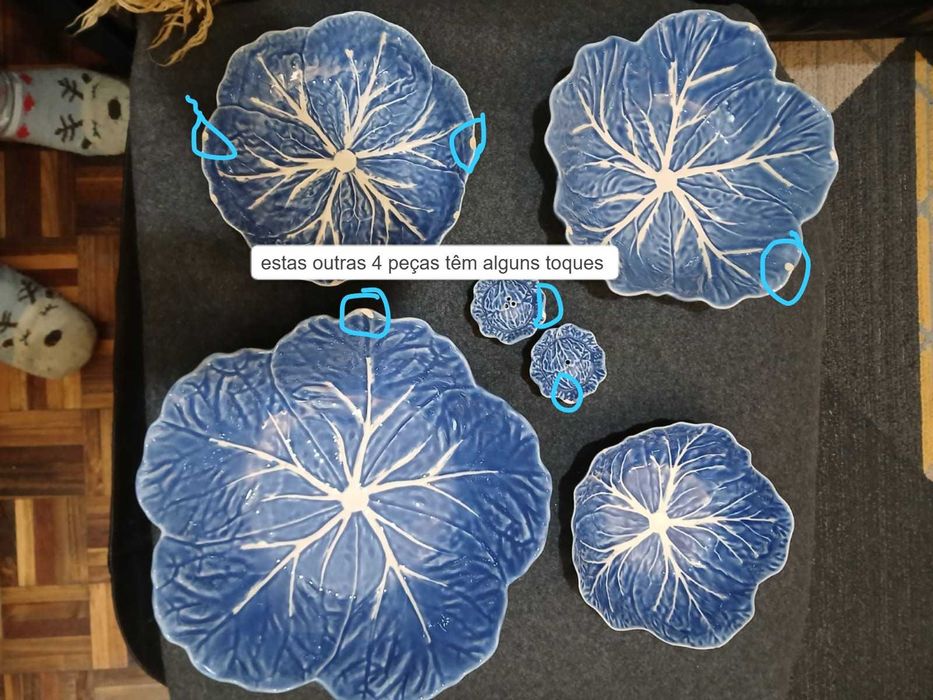 A Arte de Serviço de mesa com Relevo - BORDALLO PINHEIRO