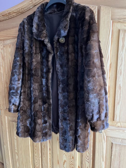 Futro z norek  duży rozmiar okazyjna cena
