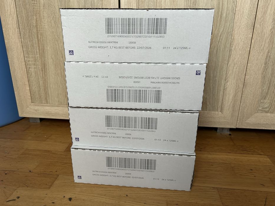 4 kartony mleka infatriny nutricja