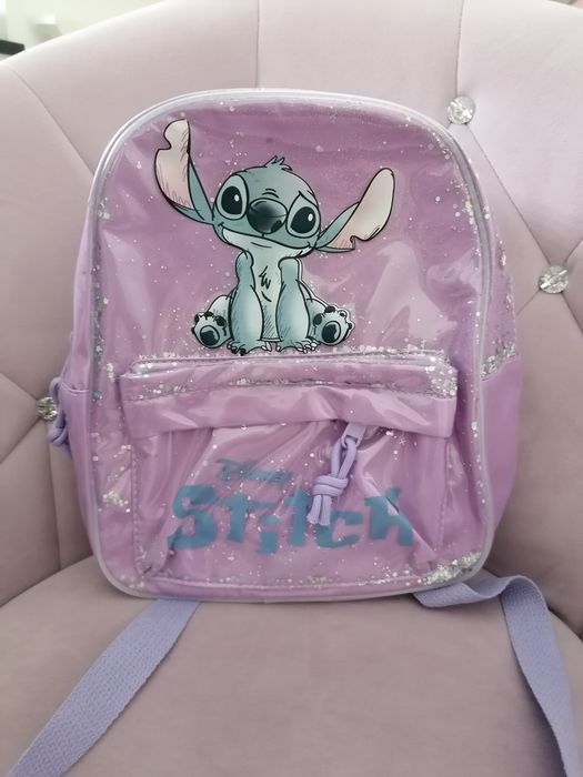 Plecak dla przedszkolaka Stitch cekiny fiolet