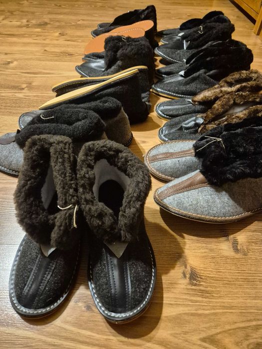 Ciepłe Bambosze/Ciapy filcowe męskie-damskie