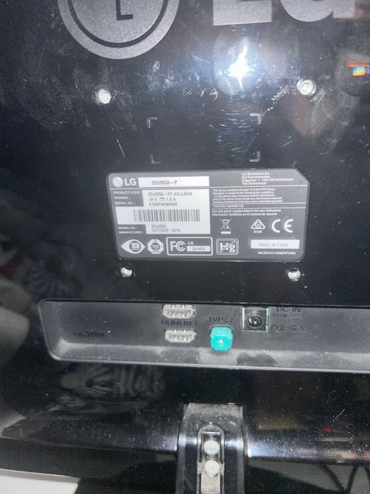 Ecra LED LG 25UM58-P