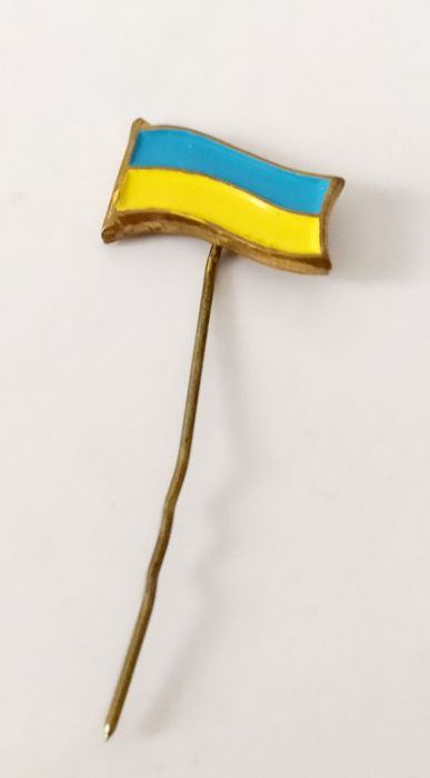 Патриотический значок флажок Украины прапор України Тризуб патріотична