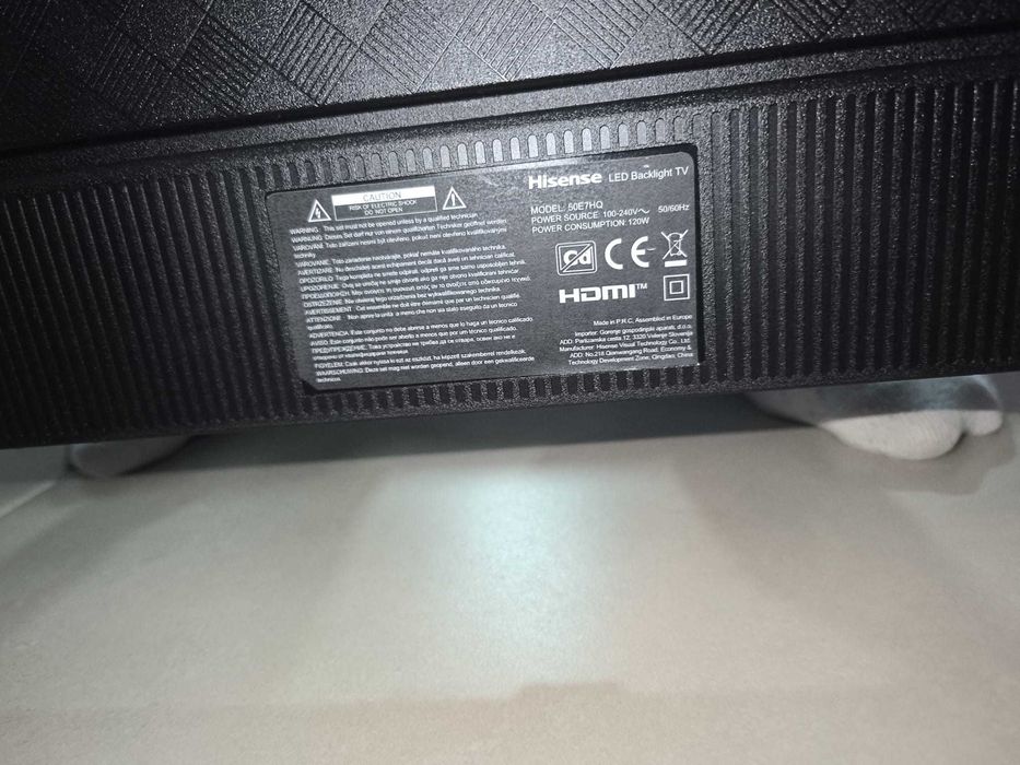 TV Hisense 50” 4K QLED – Modelo 50E7HQ