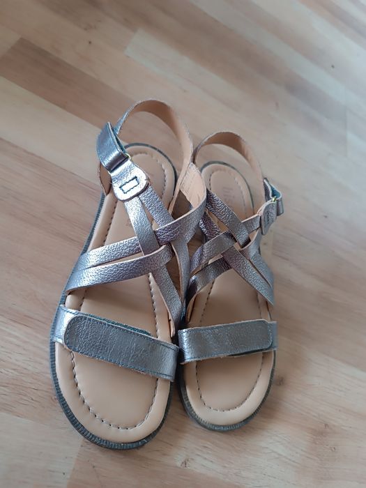 Sandały 39 okazja skórzane