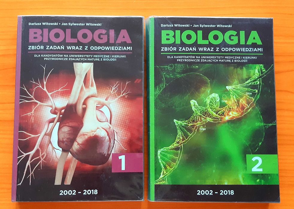 Biologia Zbiór zadań z odpowiedziami Witkowski część 1 i 2, matura