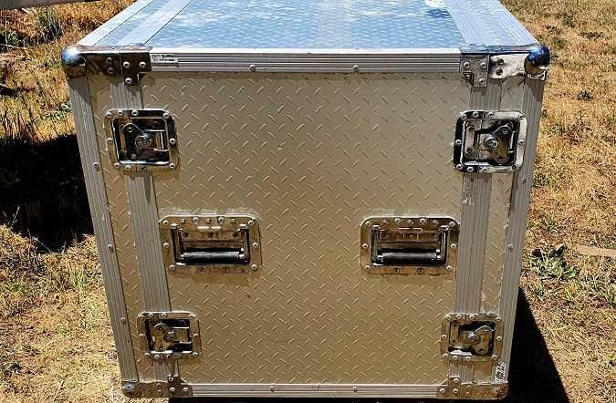 Flightcase 19" Rack 12 He Metal Tranplated