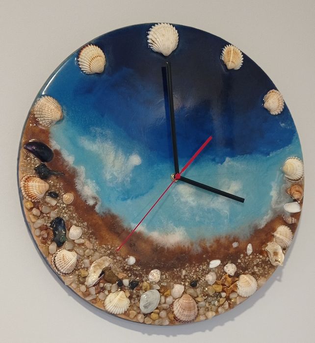 Zegar ścienny żywica epoksydowa