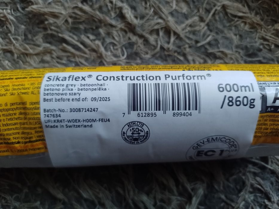 Sikaflex szary 5 opakowań