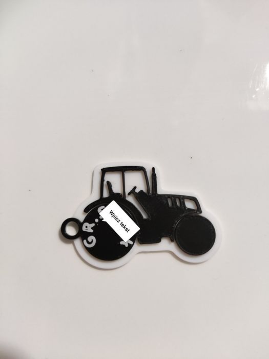 Personalizowane breloki, brelok, traktor, krowa, rolnictwo