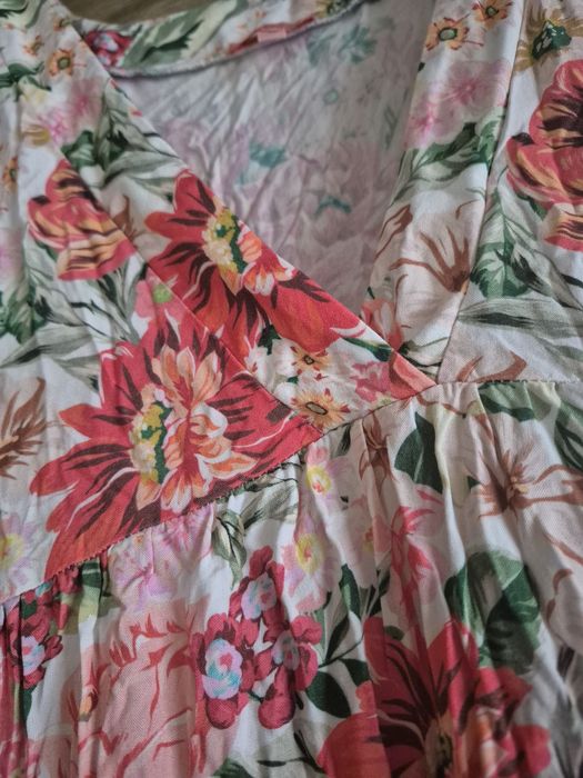 Naree sukienka Tropea Peonies kwiaty maxi S