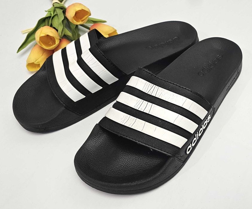 Klapki męskie czarne Adidas rozmiar 42