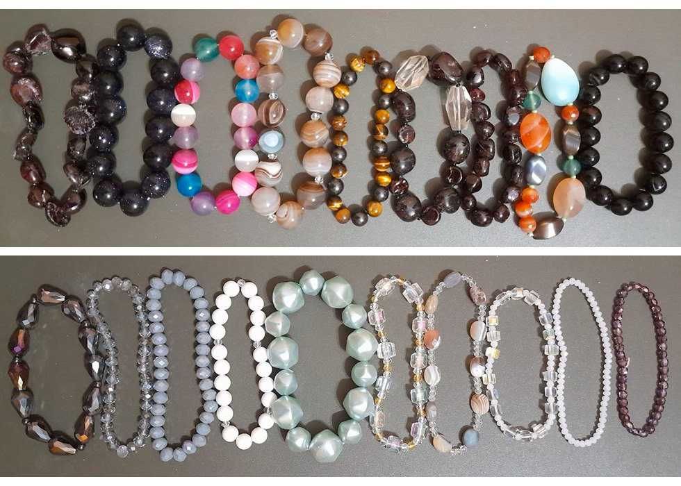 Намисто яшма сердолік тигрово око агат гірський кришталь гранат