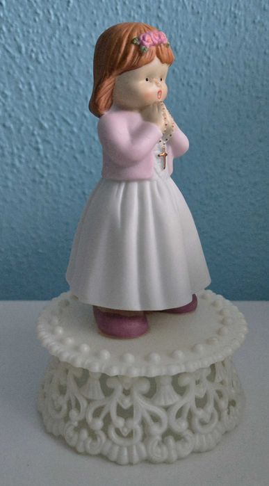 Boneca comunhão para bolo