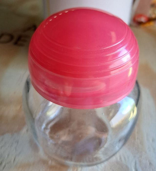 Frasco vidro saleiro com tampa