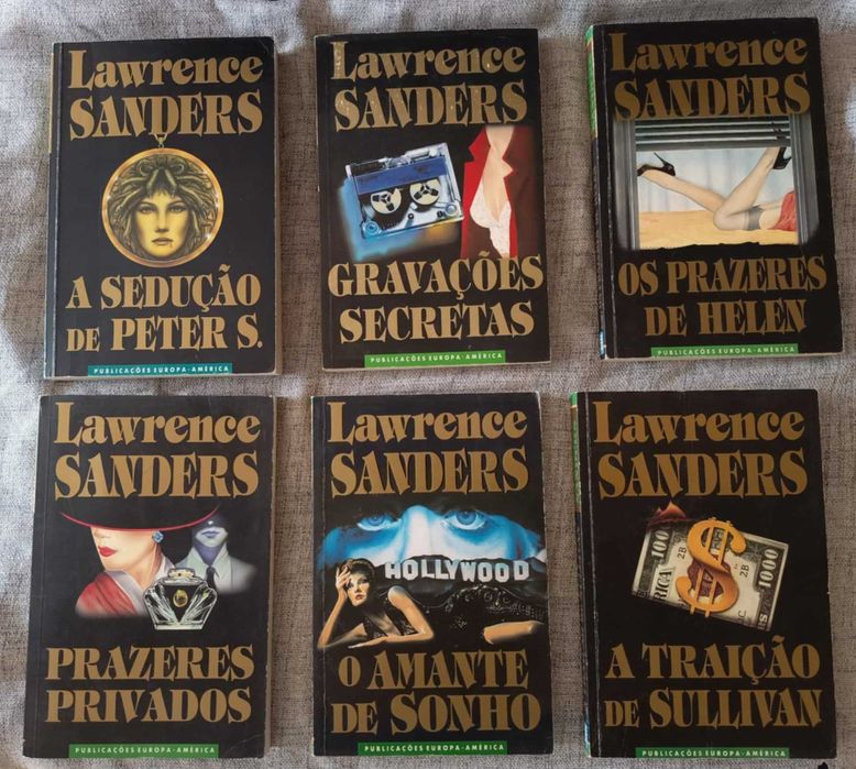 Obras de Lawrence Sanders (coleção 6 livros)
