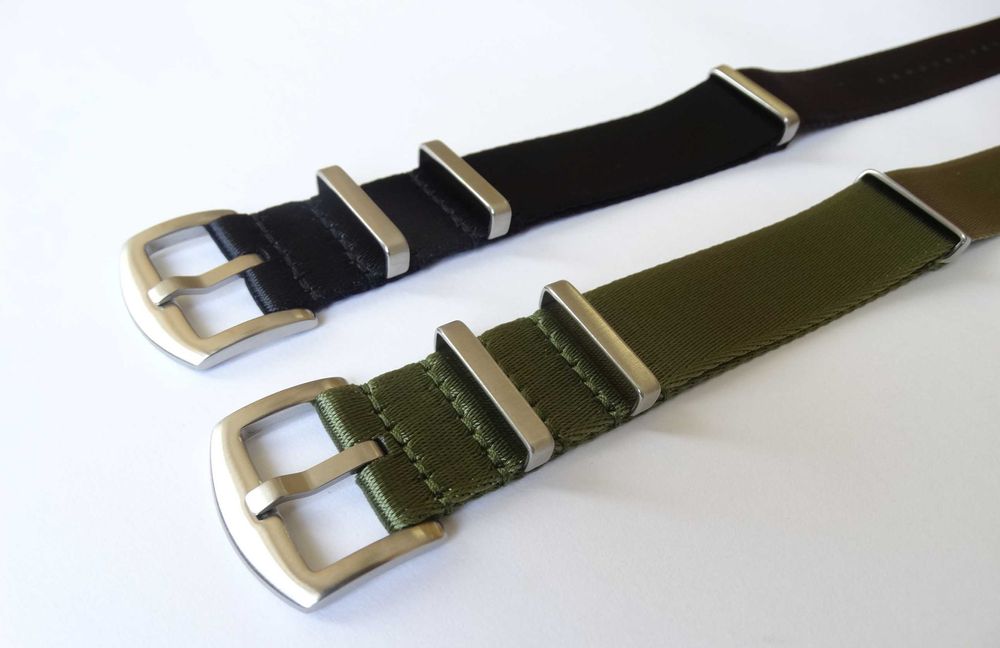 Nylonowy pasek do zegarka NATO 20mm 22mm BluShark długi XL jakość