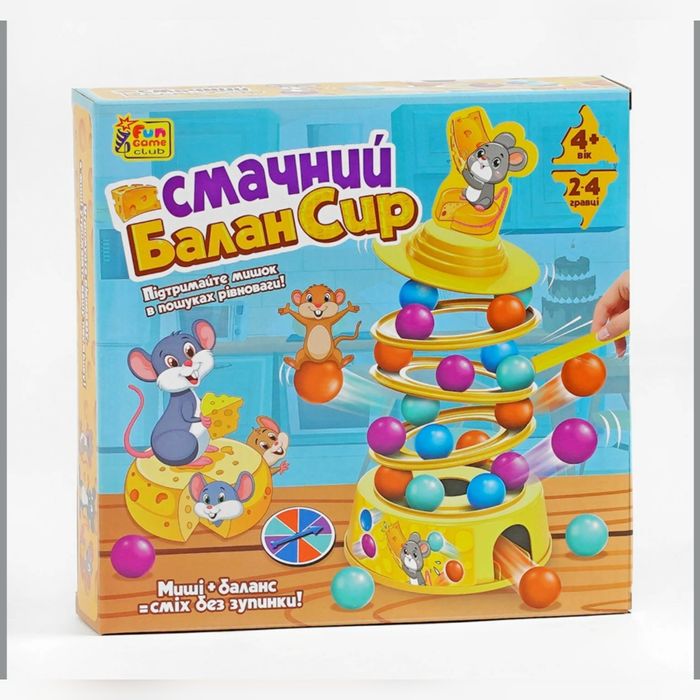 Настільна гра Смачний БаланСир балан сир "4FUN Game Club мишенята
