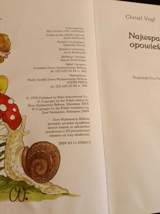 Najwspanialsze opowieści o elfach - Christl Vogl