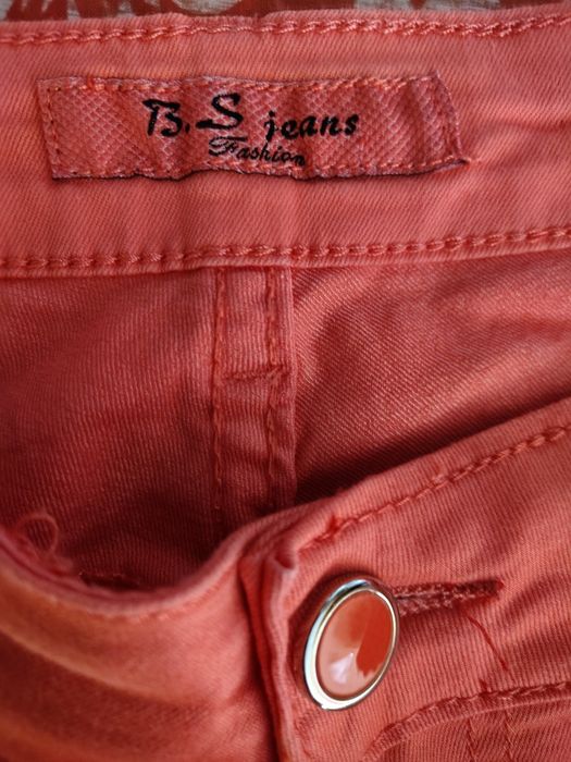Morelowe rybaczki jeansowe Plus Size