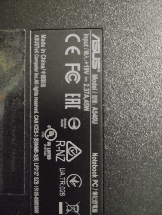 Laptop, notebook, Asus A540U, Intel Core I3 7th Gen